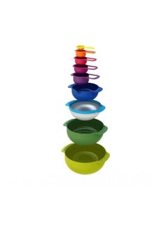 Joseph Joseph 9-Piece Bowl Set Blue/Green 82.55x38.1x66.04cm  - Image 2
