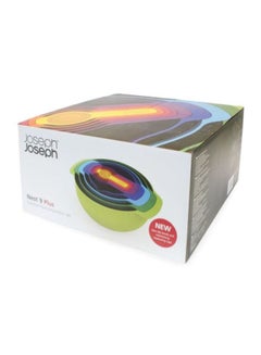 Joseph Joseph 9-Piece Bowl Set Blue/Green 82.55x38.1x66.04cm  - Image 3