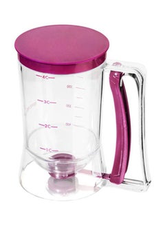 Batter Dispenser Clear/Pink 20x12x22cm