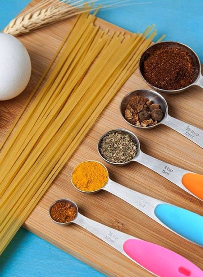 Beauenty Kitchen Supplies 10Pcs Measuring Cups And Spoons Stainless Steel Thickness Kitchen Supplies multicolour  - Image 2