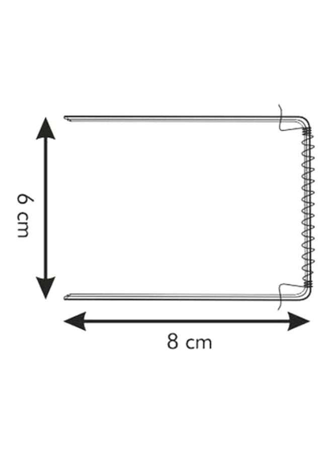 تسكوما حزمة حوامل معدنية للفائف من 6 قطع فضي 6 x(5x8)سم - Image 2