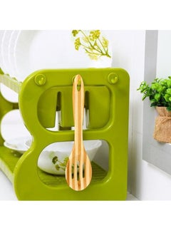 DELCASA Bamboo Slotted Spoon Beige/Brown  - Image 5