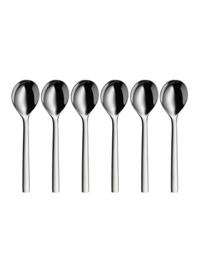 WMF 6-Piece Nuova Soup Spoon Set Silver  - Image 1
