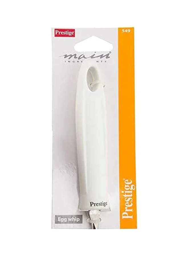 Prestige Egg Whisk Silver/White