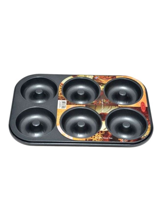 Homemaker 6 Cup Donut Pan Black