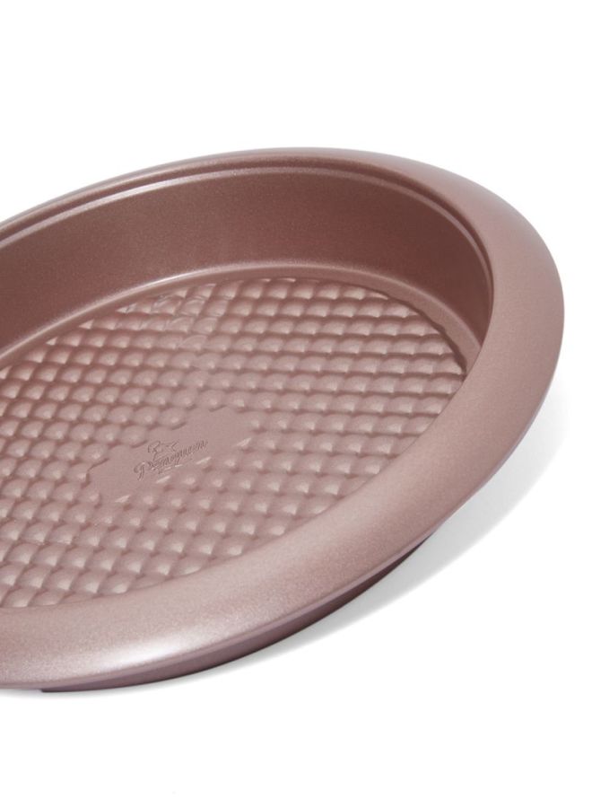 بينجوين قالب خبز دائري وردي ذهبي 27x4.5سم - Image 2