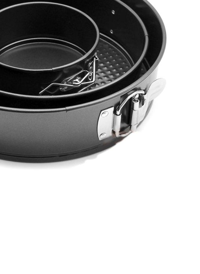 Sharpdo - 3-Piece Cake Moulds Sets Black 23x7centimeter - Image 1