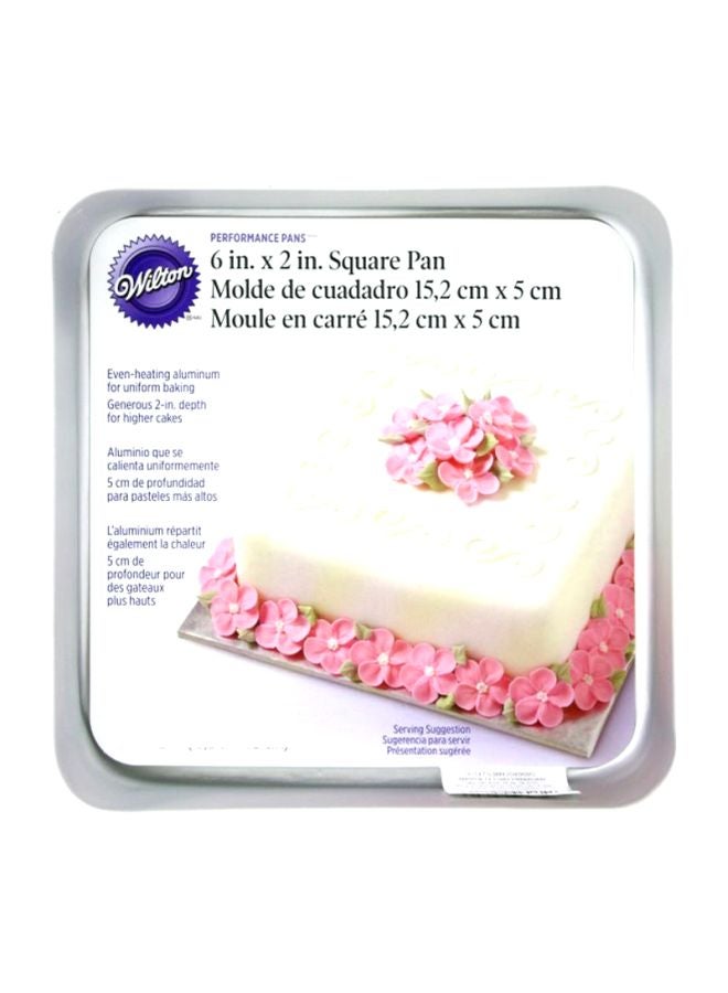 Wilton - Performance Square Pan Grey 6x2inch - Image 1