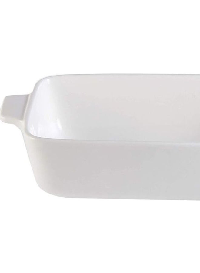 Verona - C1 Eared Rectangle Baker Pot White 23.1x11.5x5.2cm - Image 1