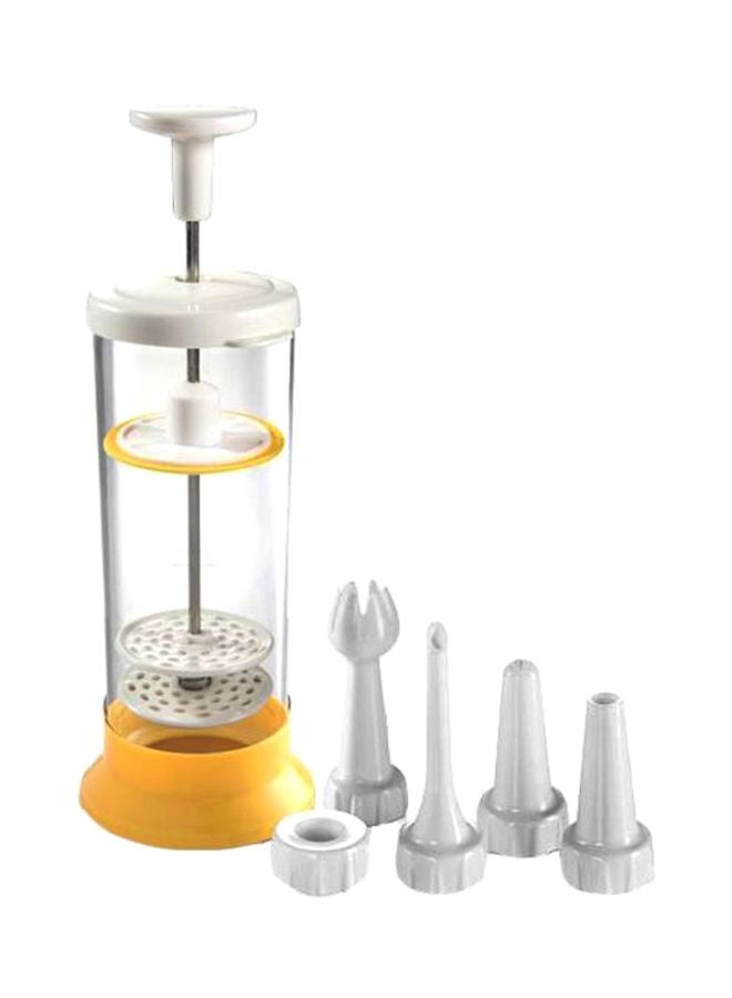 تسكوما طقم أدوات للخفق والتزيين بالكريمة شفاف/أبيض/أصفر 24.9x9.4x9.5سم - Image 1