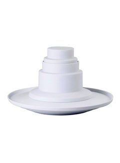 Wilton 4-Tier Stacked Dessert Tower White 16.2x11.5cm  - Image 2