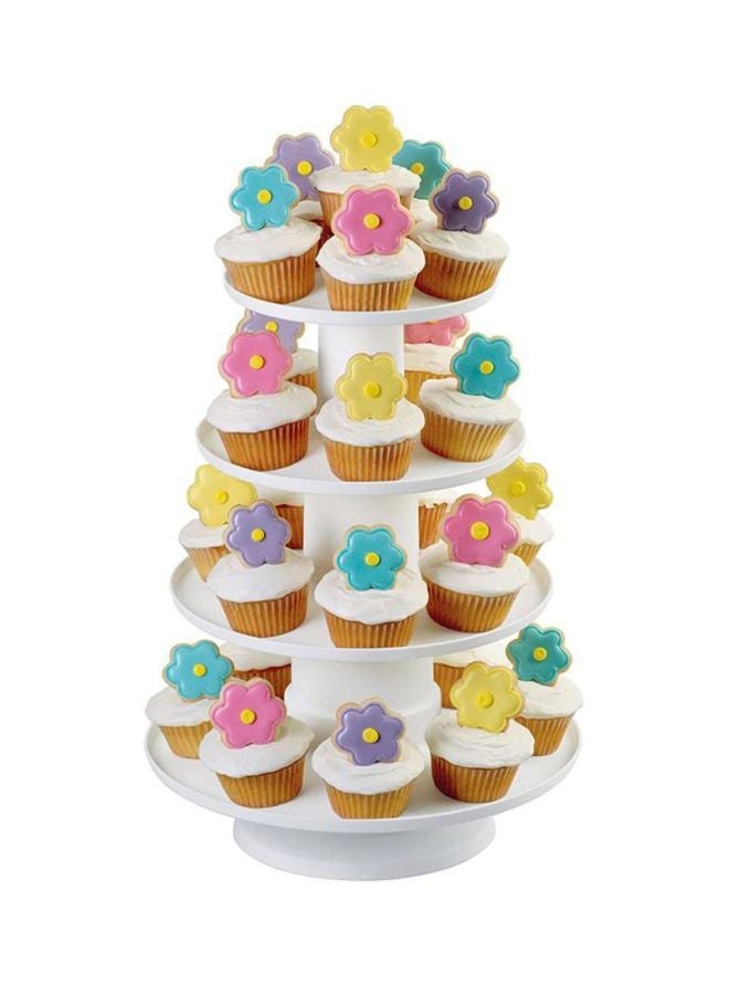 Wilton - 4-Tier Stacked Dessert Tower White 16.2x11.5cm - Image 1