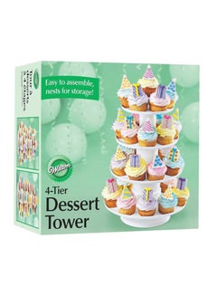 Wilton 4-Tier Stacked Dessert Tower White 16.2x11.5cm  - Image 5