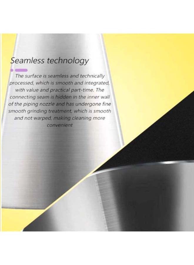 Beauenty Cake Decorating Piping Nozzle Silver 5cm - Image 2