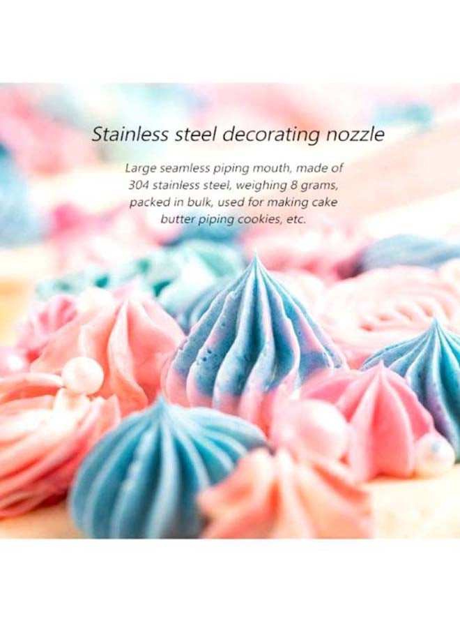 Beauenty Cake Decorating Piping Nozzle Silver 5cm - Image 2