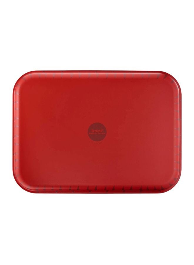Tefal Les Specilistes Rectangular Roasting Dish, Non-Stick Red/Black 29x22cm  - Image 3