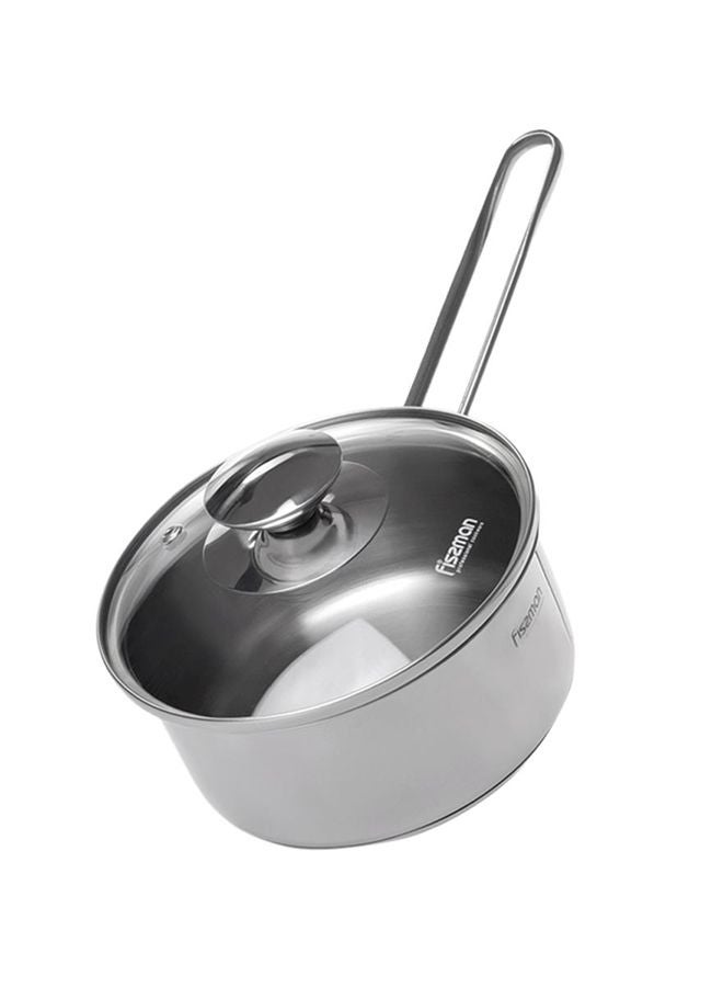 Fissman Bambino Stainless Steel Saucepan With Lid Silver 14х6.5centimeter - Image 1