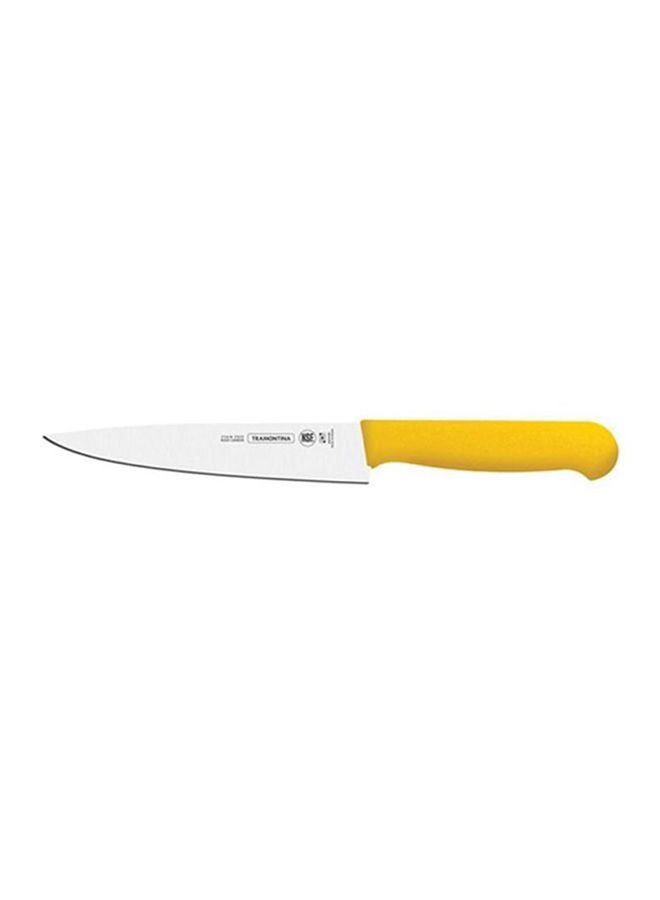 TRAMONTINA Meat Knife Yellow/Silver 8inch  - Image 1