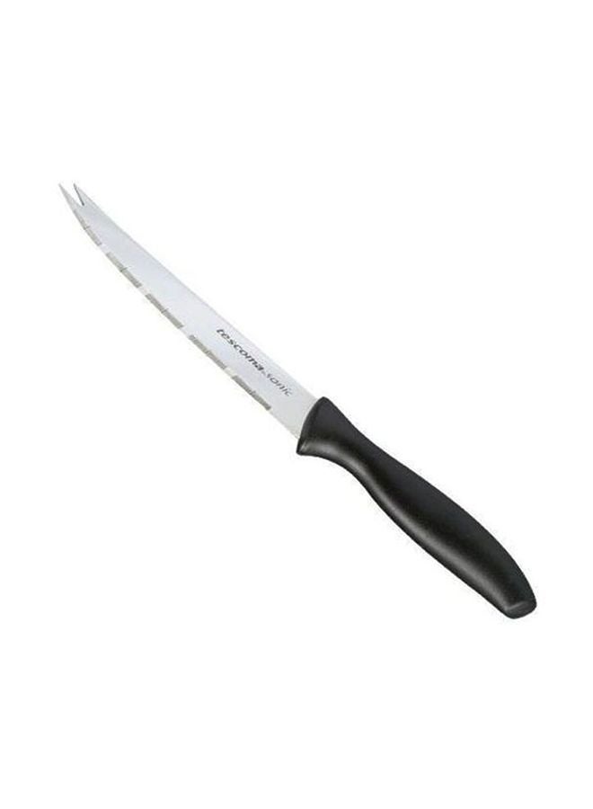tescoma - Sonic Vegetable Cutting Knife Black/Silver 12cm - Image 1