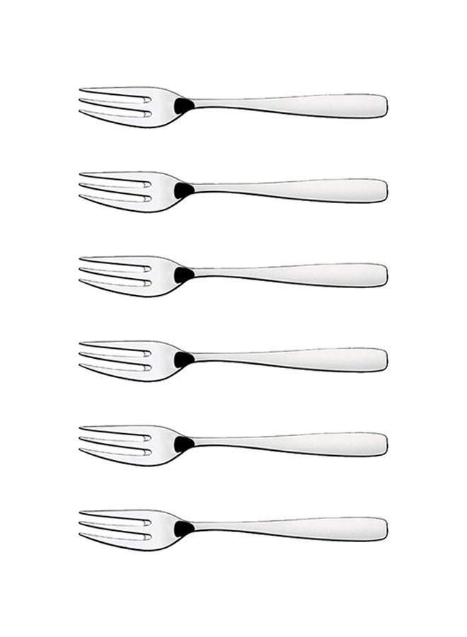 ترامونتينا طقم شوكة كيك مكون من 6 قطع فضي - Image 1