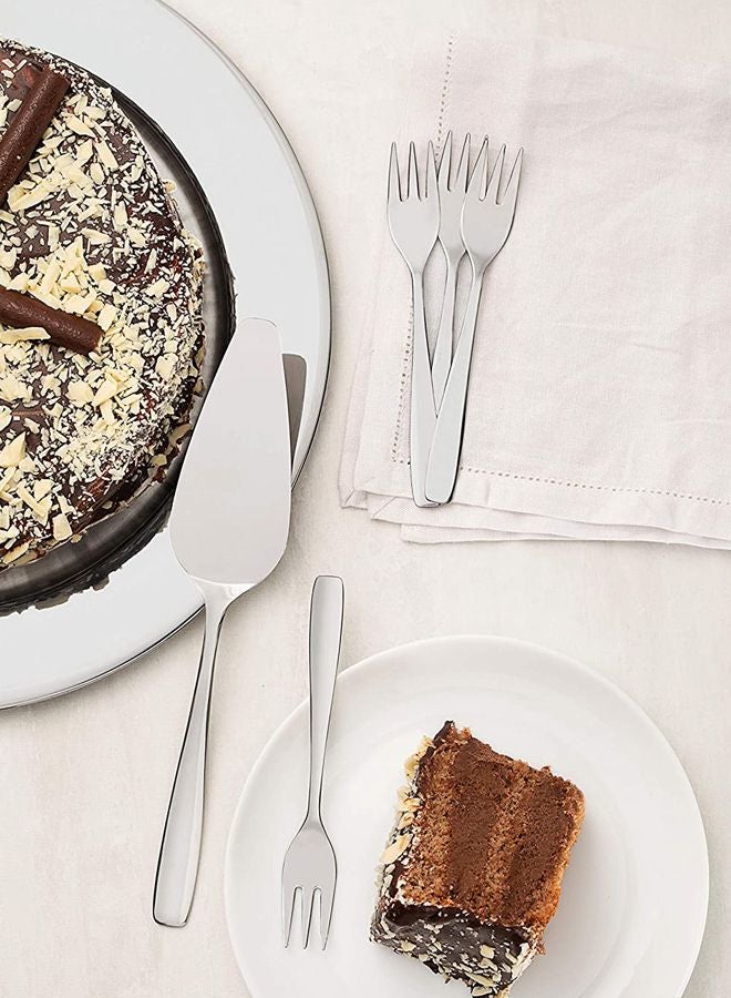 ترامونتينا طقم شوكة كيك مكون من 6 قطع فضي - Image 4