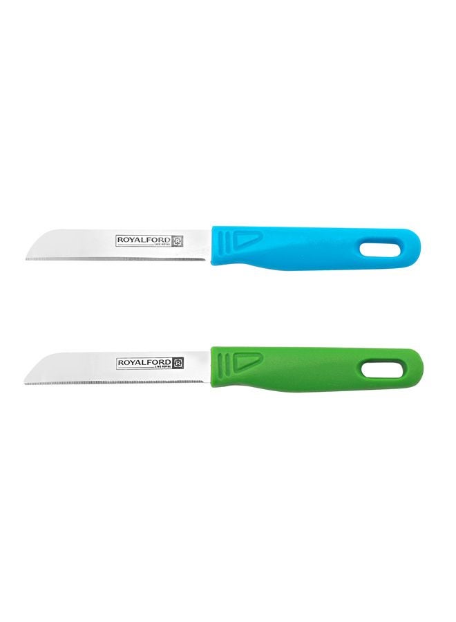 Royalford 12-Piece Fruit Cutting Knife Set Multicolour - Image 2