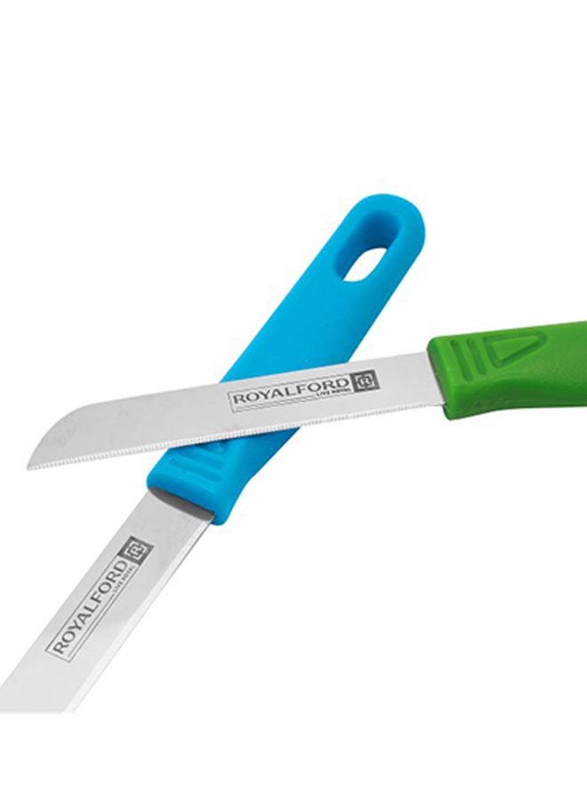 Royalford 12-Piece Fruit Cutting Knife Set Multicolour - Image 3