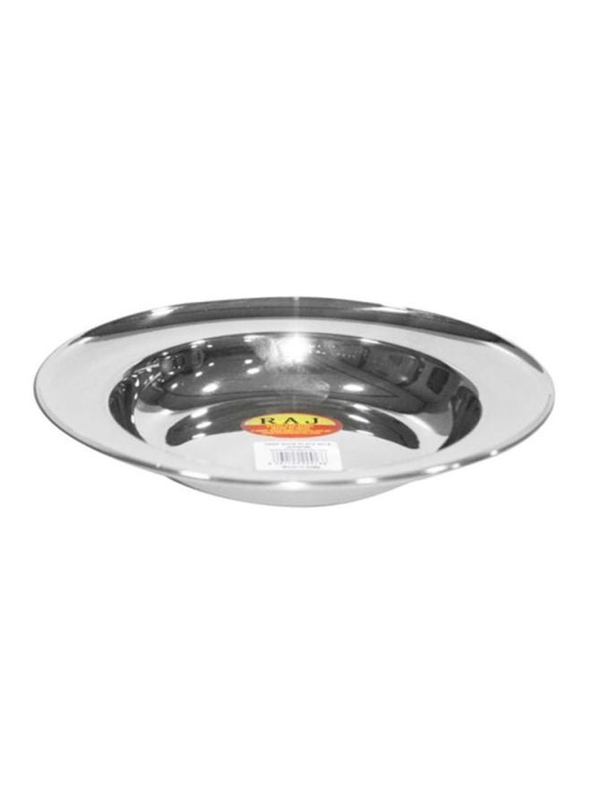RAJ Stainless Steel Soup Plate Silver 28cm 