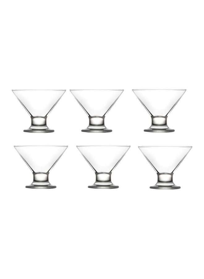 LAV 6-Piece Crema Ice Cream Bowl Set Clear 165ml  - Image 1