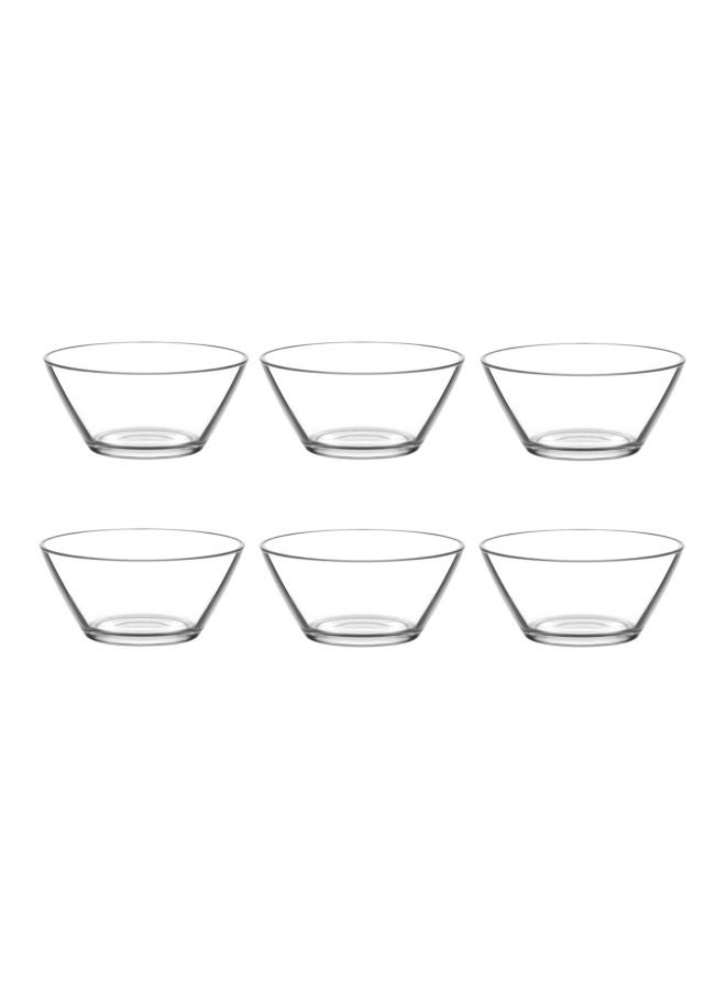 LAV 6-Piece Vega Bowl Set Clear 345ml 