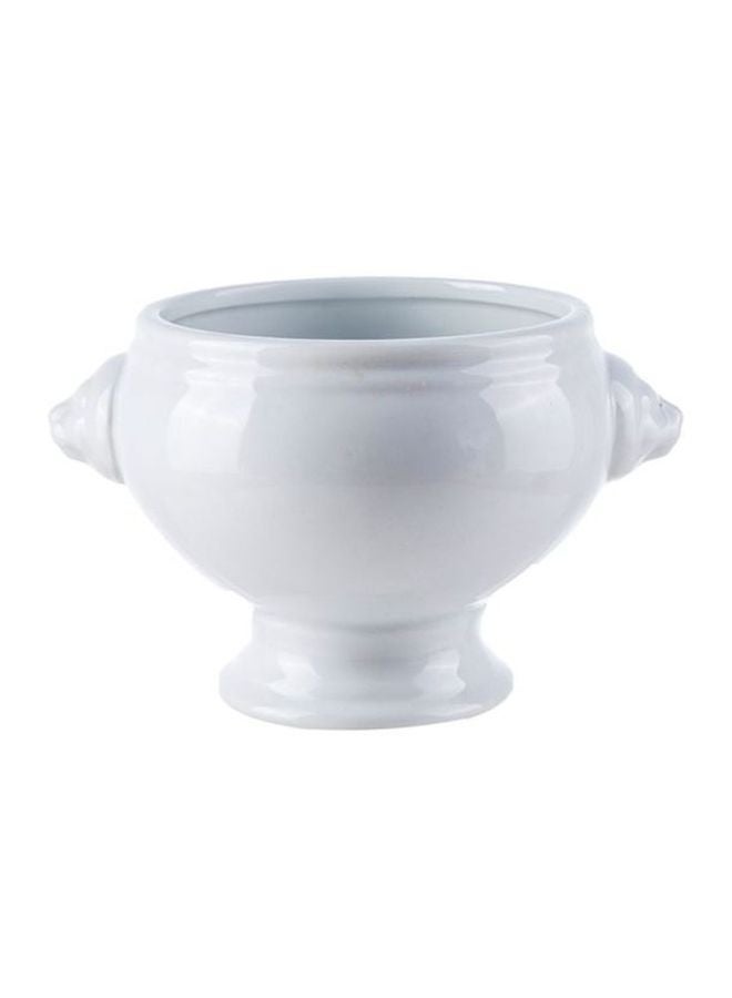 Sharpdo Exquisite Ceramic Soup Bowl White 28x12x11cm - Image 1