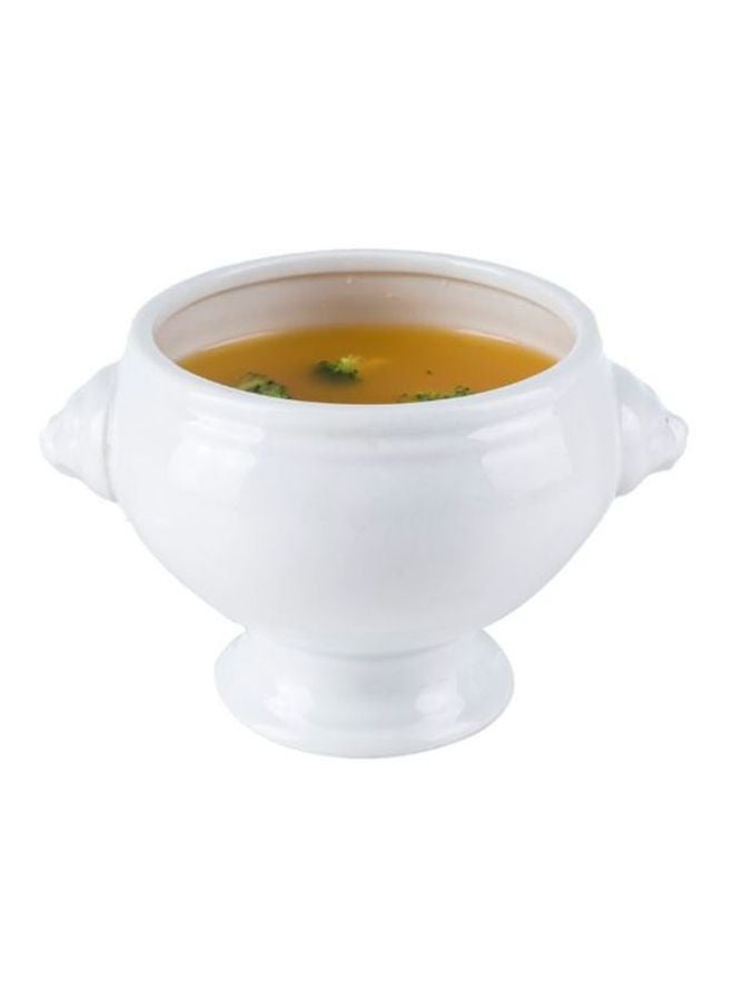 Sharpdo Exquisite Ceramic Soup Bowl White 28x12x11cm - Image 4