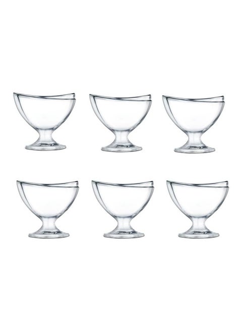 6-Pack of Delight Ice Cream Cup Clear