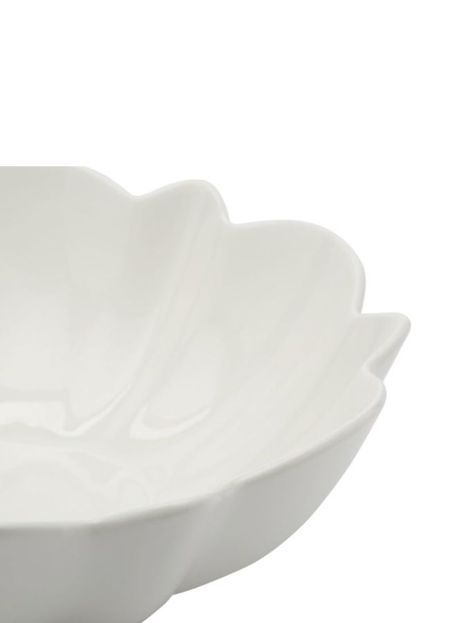 Verona - Lotus Leaf Bowl White 32cm - Image 1