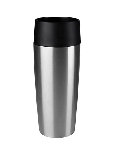 Tefal Travel Mug, Silver, Stainless Steel / Plastic Black/Silver