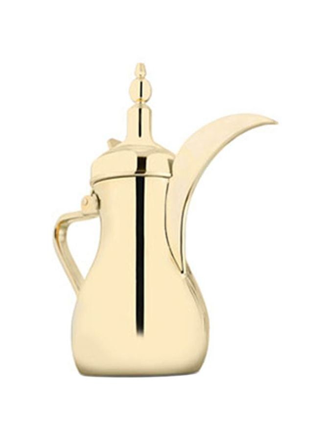 Alsaif Stainless Steel Arabic Coffee Dallah Flask Gold 1Liters 