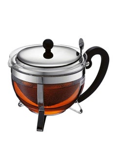 bodum Chambord Tea Pot Silver/Black  - Image 1