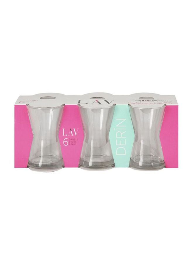 LAV 6-Piece Derin Tea Glass Set Clear - Image 3