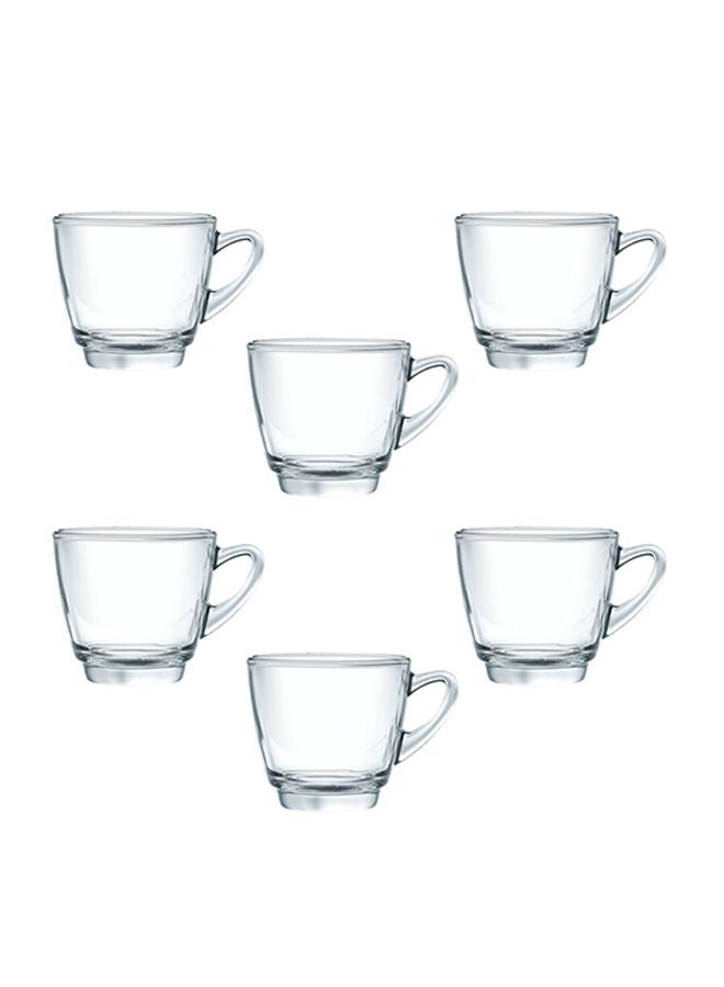 Ocean Pack Of 6 Kenya Cappuccino Cup Clear 245ml - Image 1