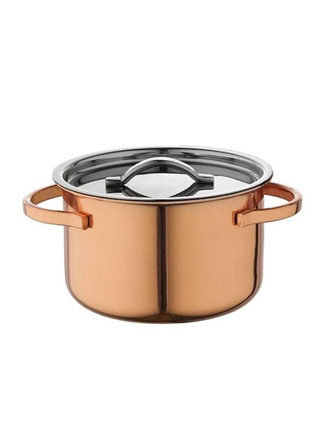 RAJ Copper Plated Casserole With Lid Copper 11cm 