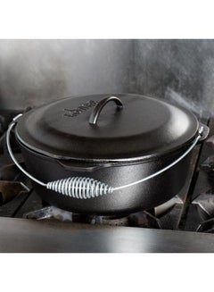 LODGE 7 Quart Cast Iron Dutch Oven Black 7 Quartcm  - Image 4