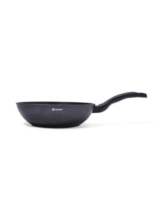 بيرجنر مقلاة ووك أوريون من الألومنيوم المانع للالتصاق والمشكل بالطرق مع قاعدة مناسبة لمواقد الحث رمادي 28سم - Image 2