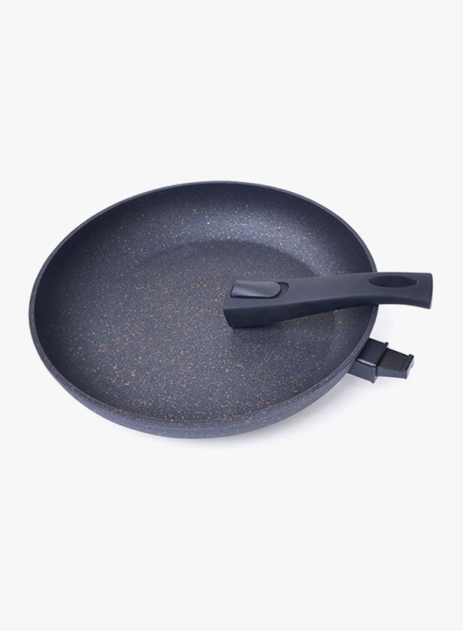 4 Layered Platinum Coated Non Stick Frying Pan With Detachable Handle Black 26x5.2cm - v1615398263/N20843962A_3