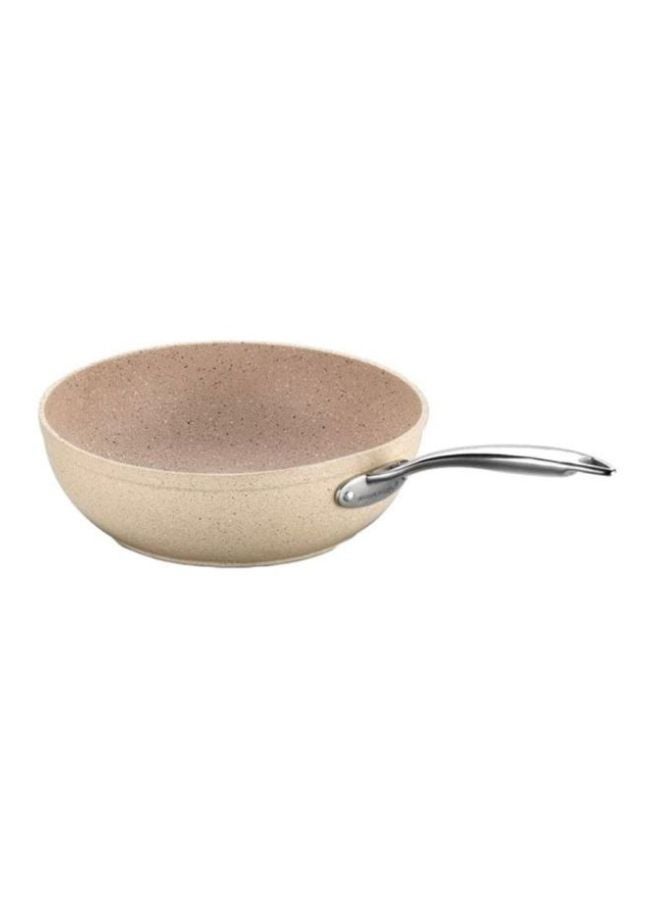 Granita Frying Pan Beige/Silver 24x4.7cm 