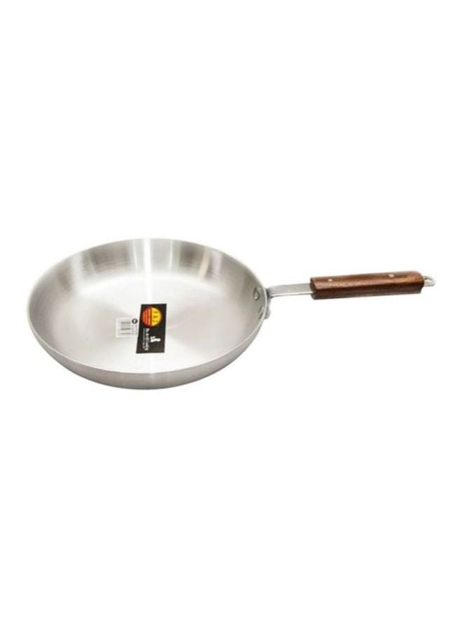 RAJ - Frying Pan With Handle Silver/Brown - Image 1