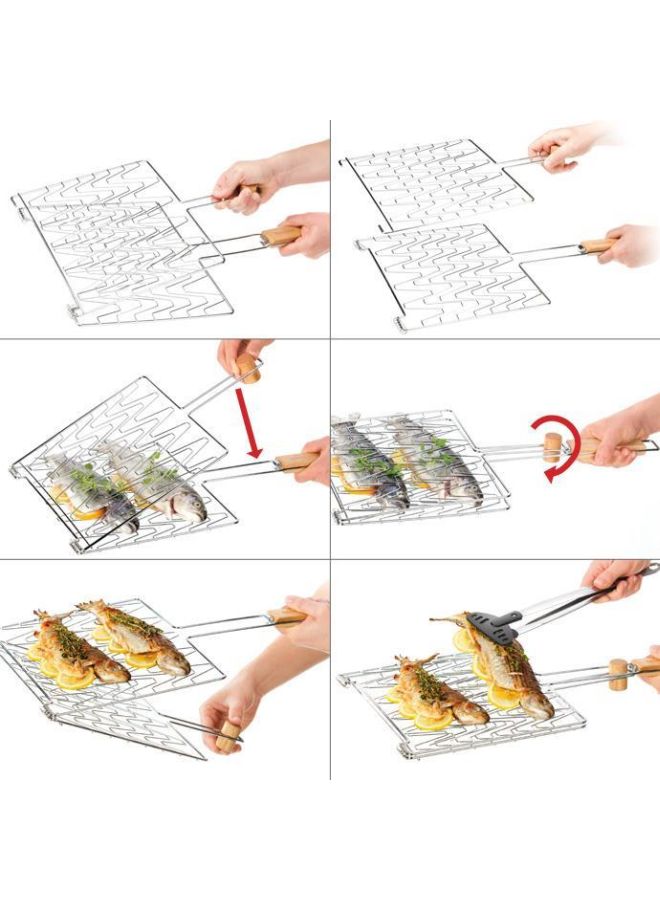 tescoma Grilling Grate Griddle Silver 56x30.5cm - Image 3
