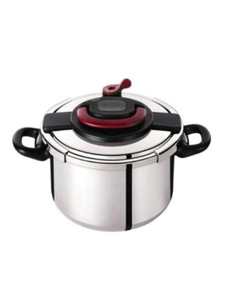 وعاء طهي بالضغط من كليبسو بلس طراز 500108 فضي / أسود / أحمر - v1615398301/N19502237A_1