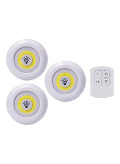 Generic Led Light With Remote Control Set Of 3 White 