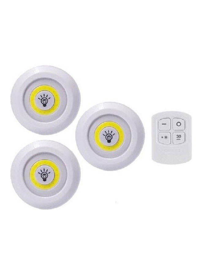 Generic - Led Light With Remote Control Set Of 3 White - Image 1