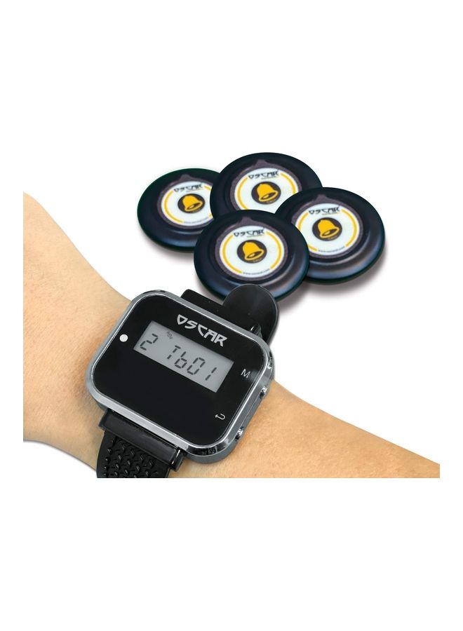 Oscar - Wrist Pager With Wireless Call Button Black - Image 1